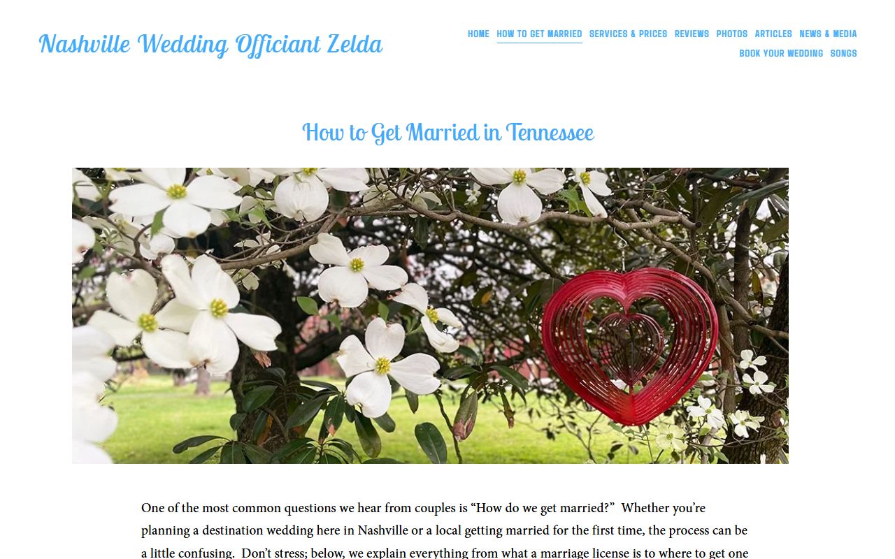 Nashville Marriage License guidance for Davidson County applicants