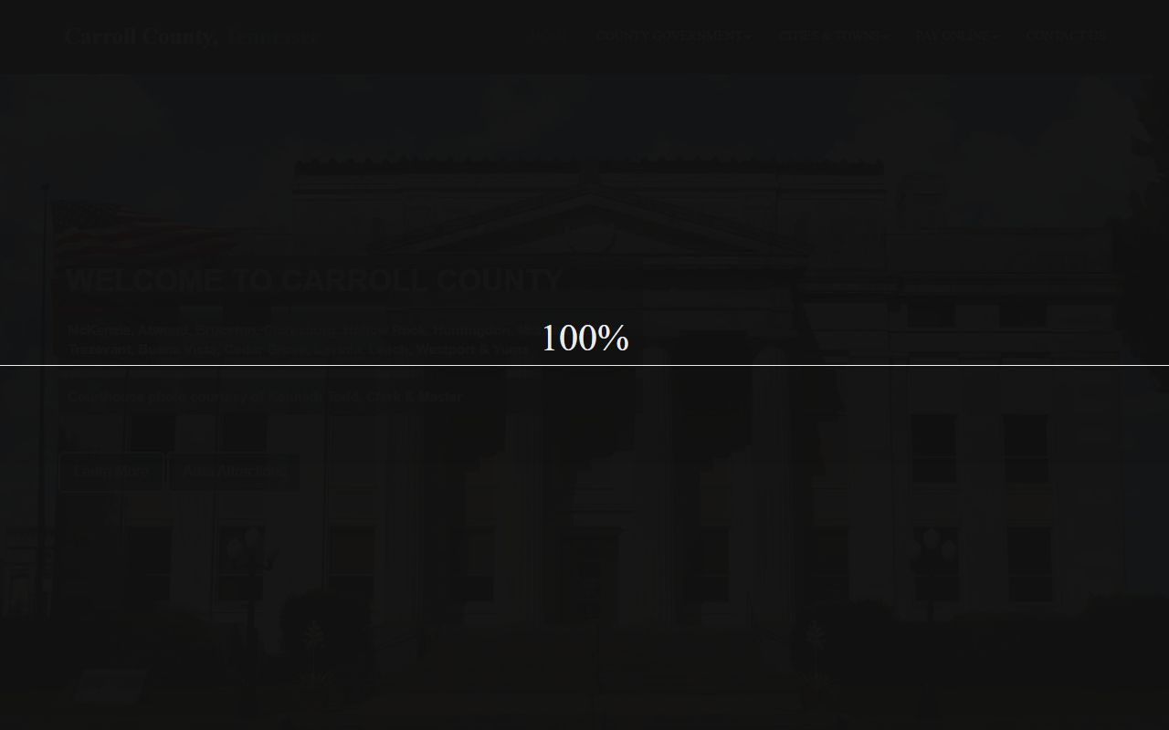 Carroll County Marriage License service information from the county government
