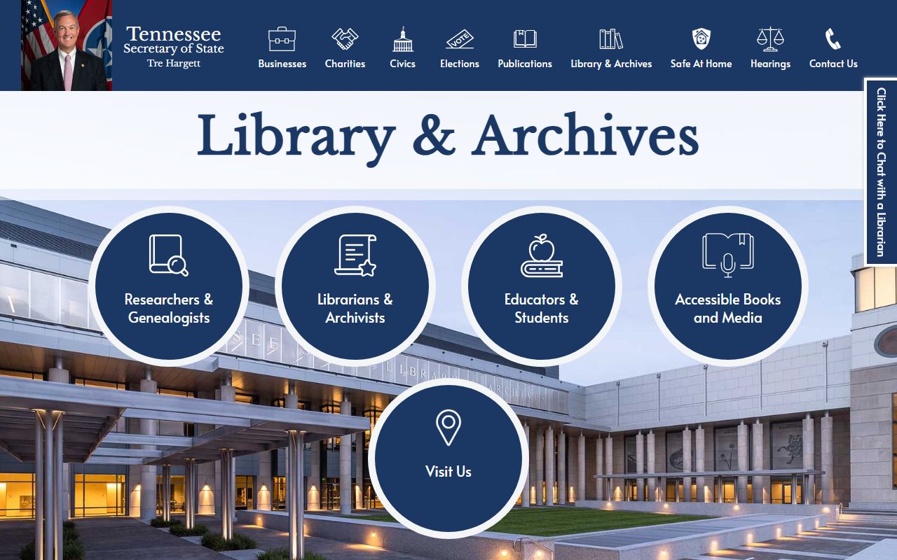 Tennessee State Library and Archives guidance for Carroll County Marriage License records