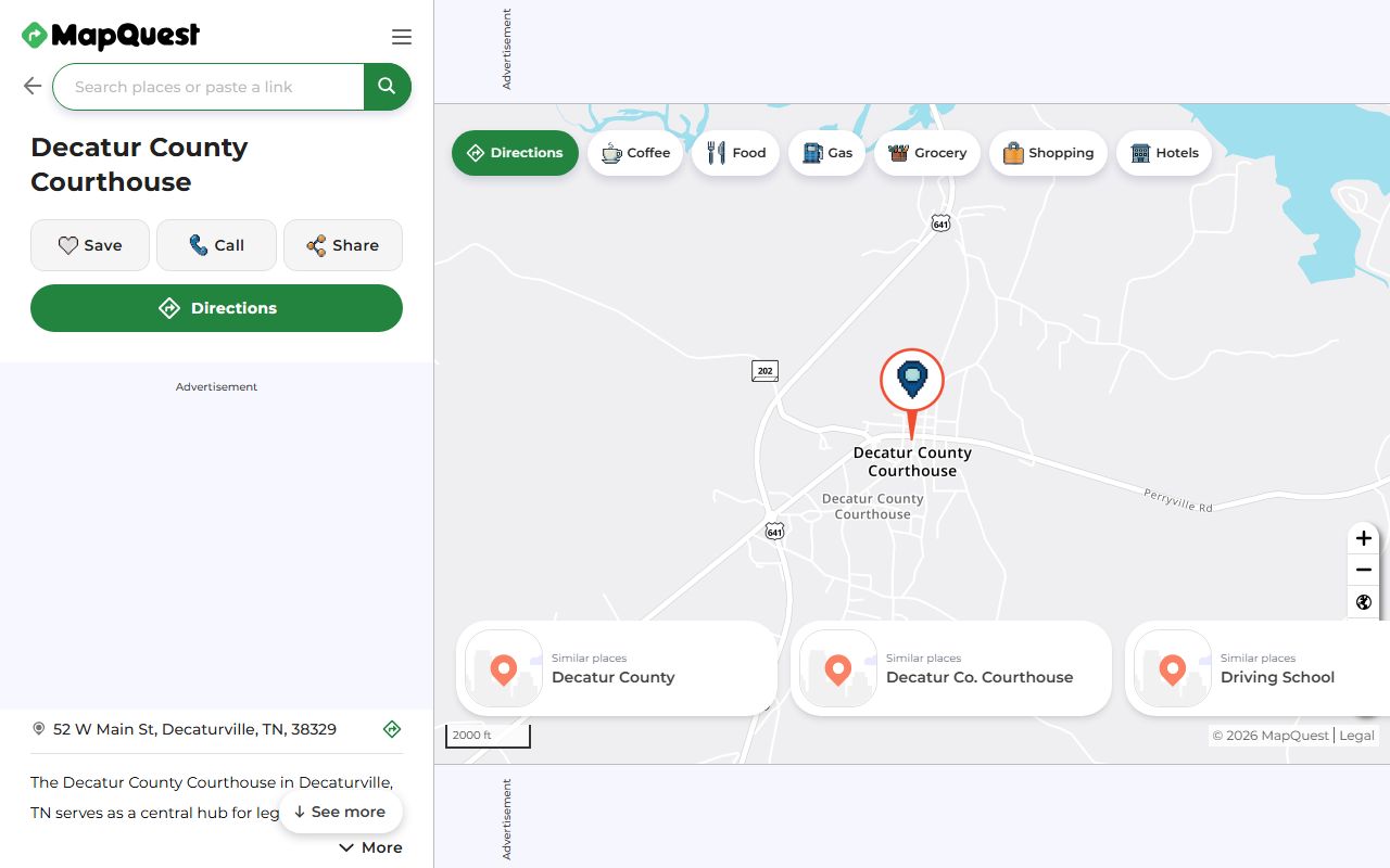 Decatur County Marriage License courthouse location in Decaturville