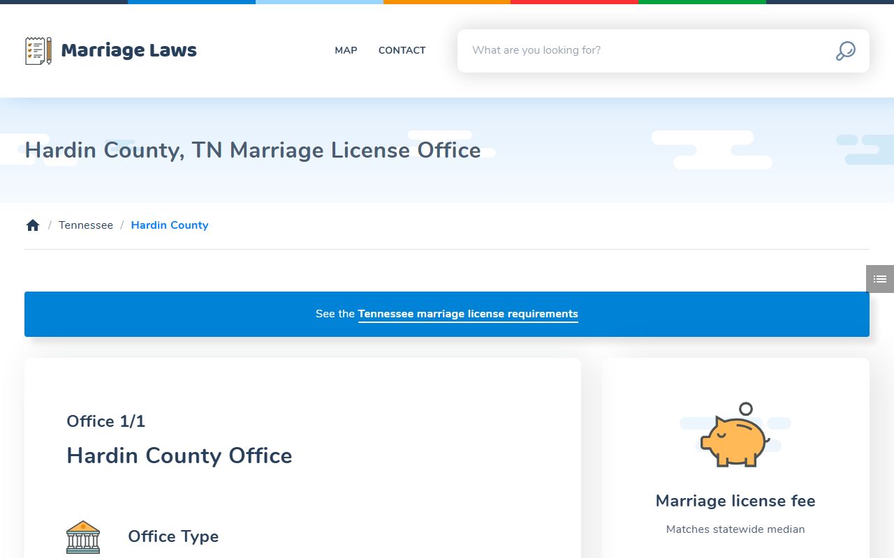 Hardin County Marriage License rules and county clerk address