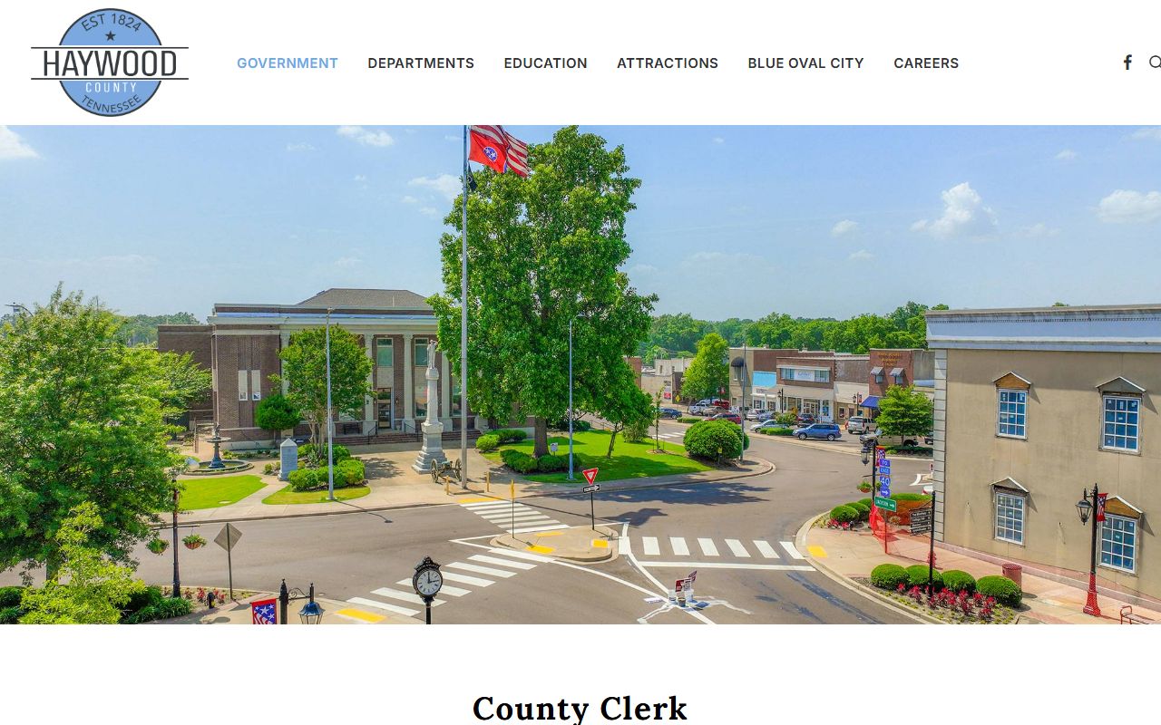 Haywood County Marriage License office in Brownsville