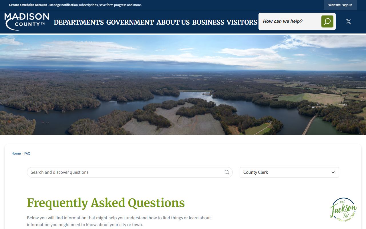 Madison County Marriage License FAQ guidance from the county clerk