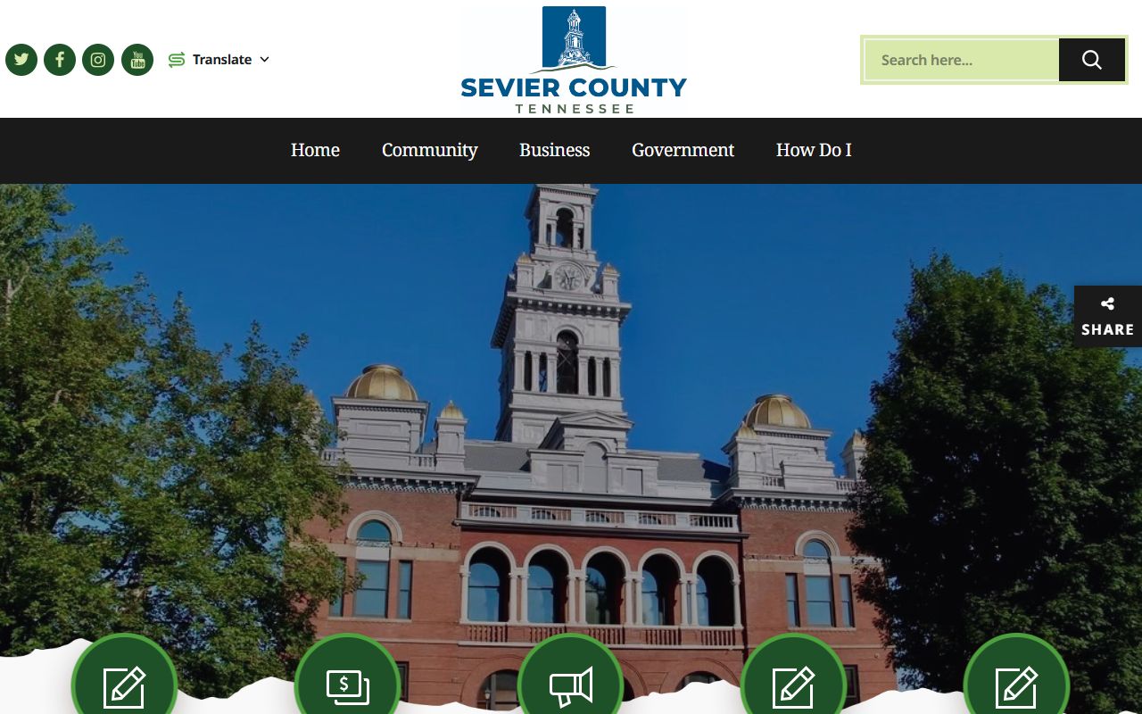 Sevier County Marriage License office information from the county government