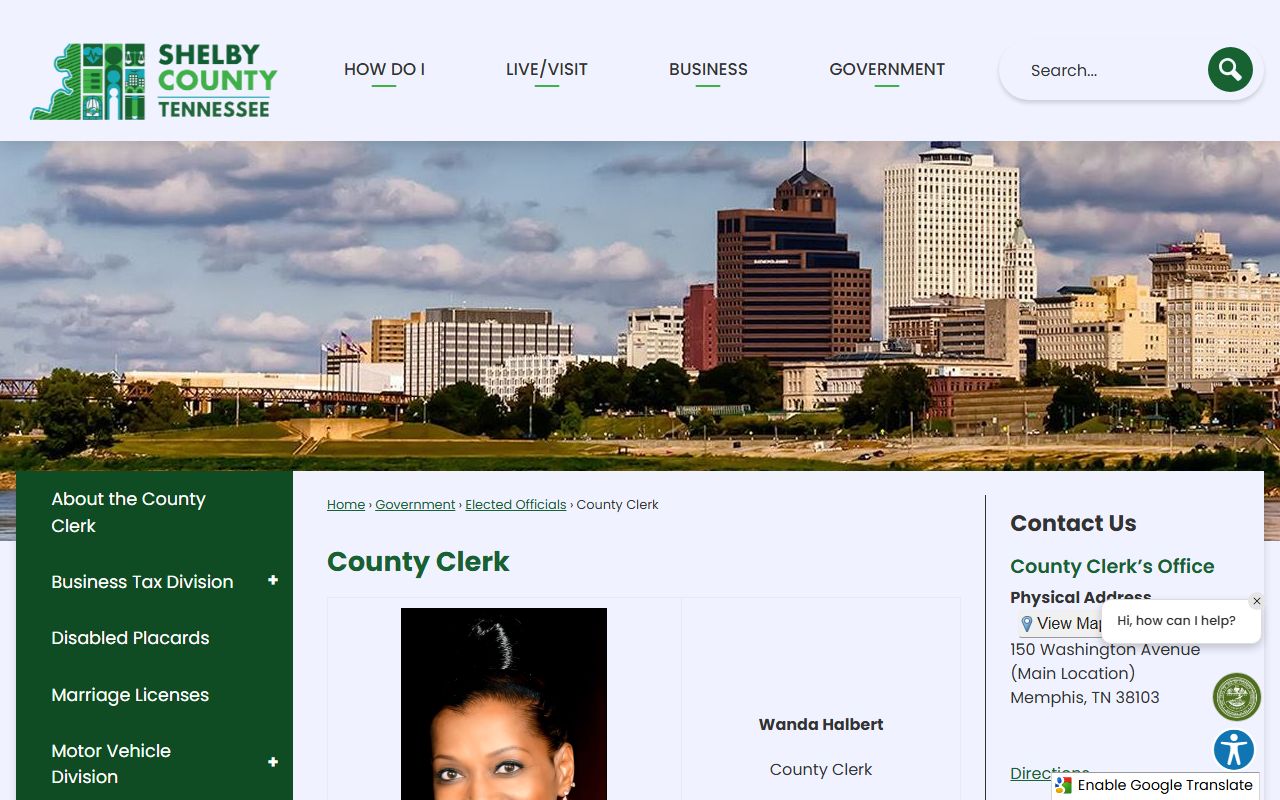 Shelby County Marriage License locations and office details