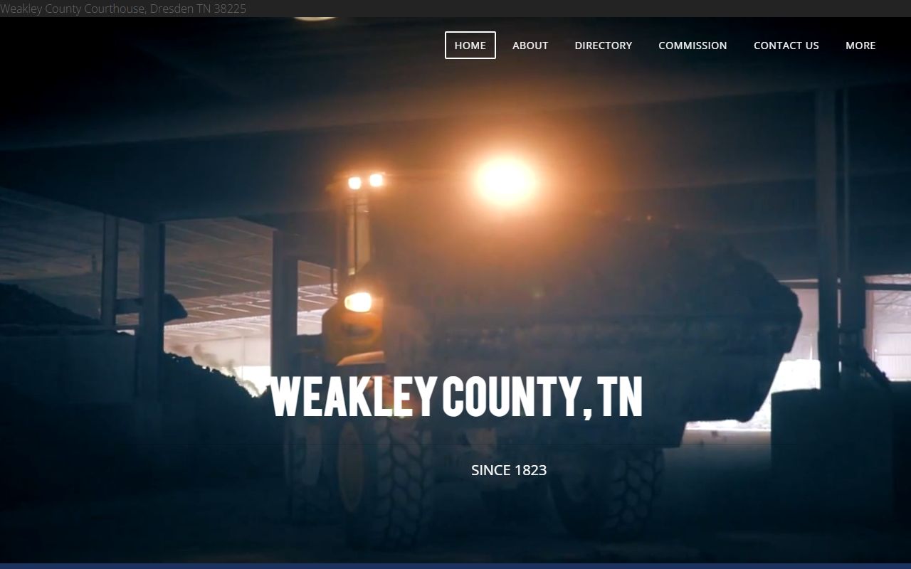 Weakley County Marriage License information from the county government page
