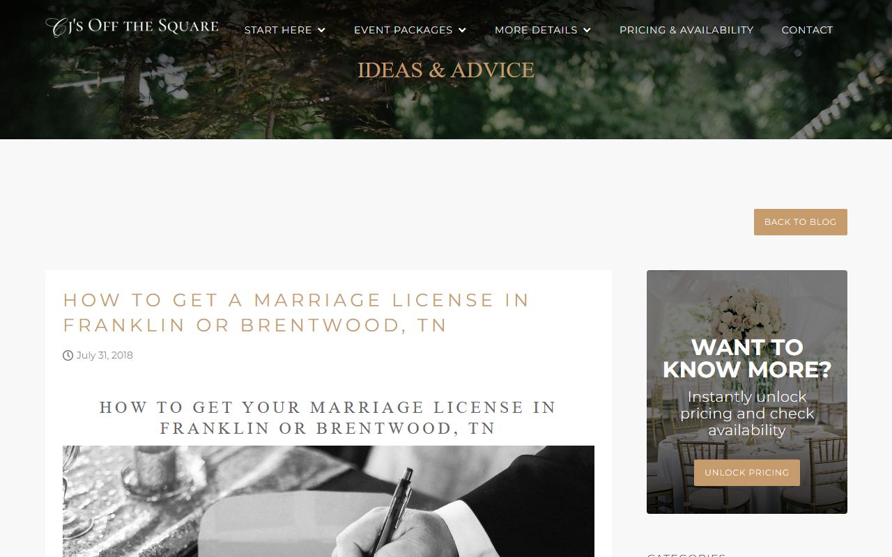 Spring Hill Marriage License copies through Williamson County Clerk