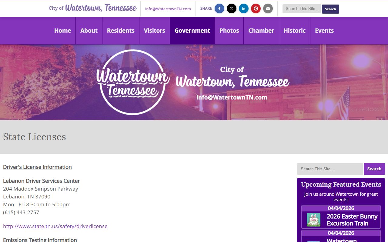 Wilson County state license reference for Mount Juliet Marriage License