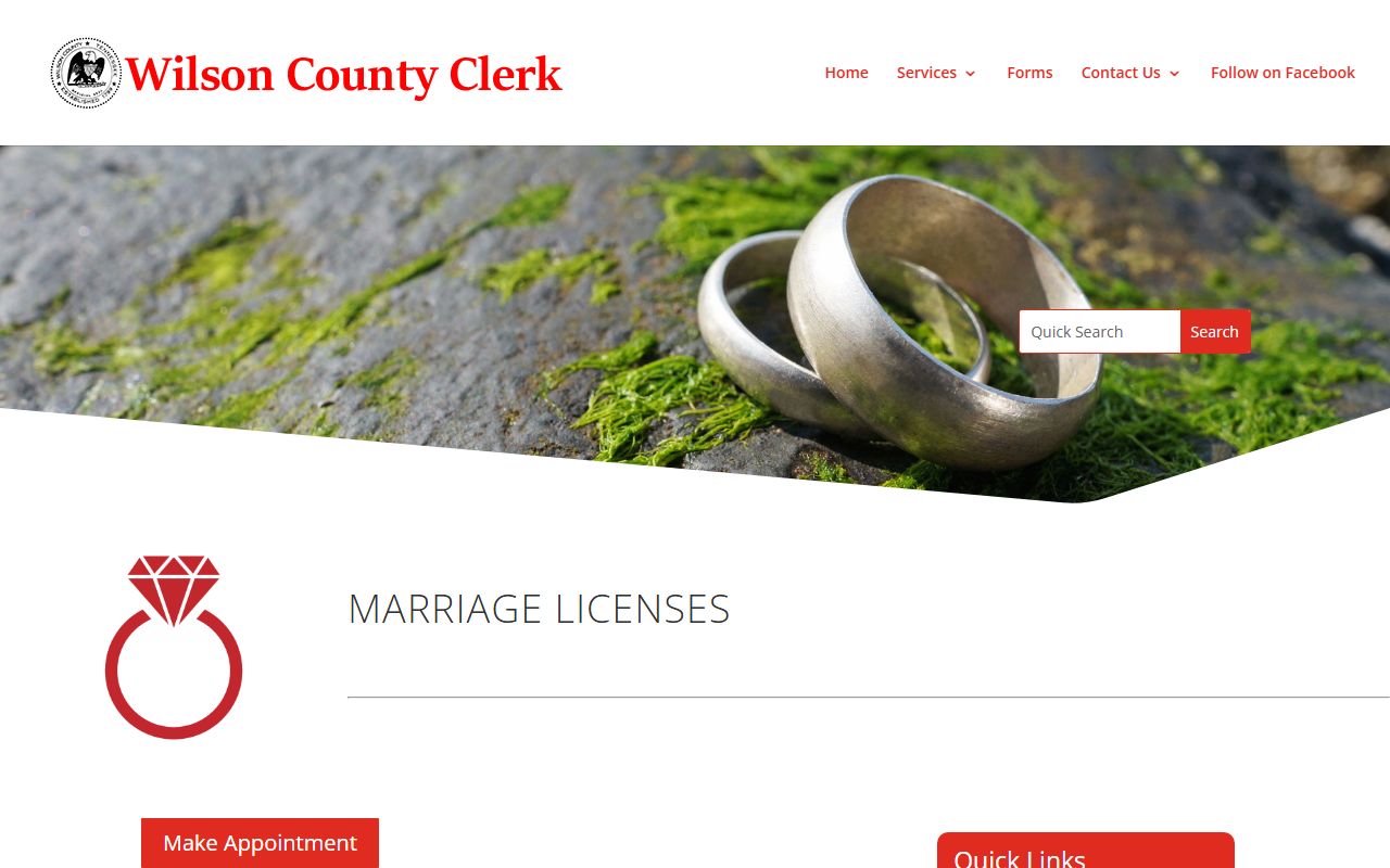 Mount Juliet Marriage License guidance from Wilson County Clerk
