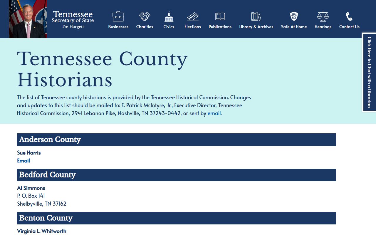 Tennessee Marriage License archives guidance from the Tennessee State Library and Archives